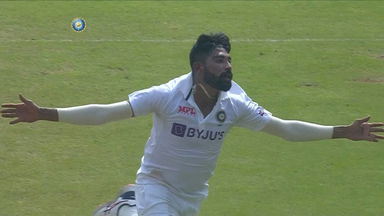 Siraj's fiery 3-wicket haul