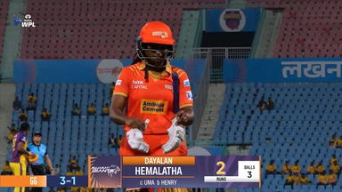 Wicket: Match 15, UP Warriorz vs Gujarat Giants, WPL 2025: Dayalan Hemalatha Wicket