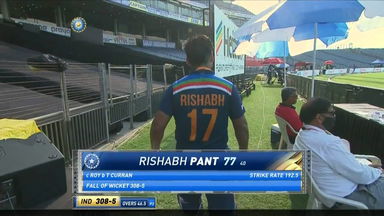IND vs ENG 2021, 2nd ODI :  Rishabh Pant Wicket