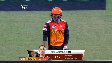 M28: RR vs SRH – Mohammad Nabi Wicket