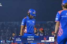 Wicket: Match 20, Mumbai Indians vs Royal Challengers Bengaluru, WPL 2025: Yastika Bhatia Wicket