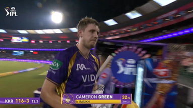 IPL 2026 M57: RCB vs KKR - Cameron Green Wicket