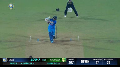 IND-W vs AUS-W 2022, 5TH T20I: Deepti Sharma  Six
