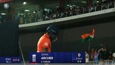 IND vs ENG 2025, 3rd T20I: Jofra Archer Wicket