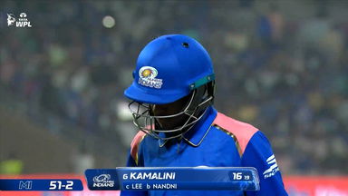 Wicket: Match 3, Mumbai Indians vs Delhi Capitals, WPL 2026: G. Kamalini Wicket