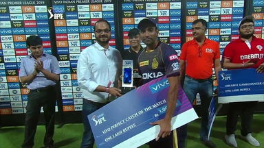 M02: KKR vs SRH – VIVO Perfect Catch of the Match – Robin Uthappa