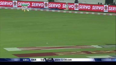 CLT20 2014 M7: KKR vs LIO  –   Highlights