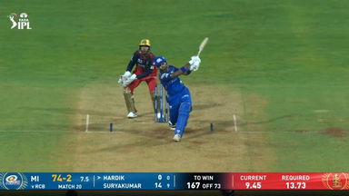 IPL 2026 M20: MI vs RCB - Hardik Pandya Six