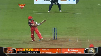 M21: SRH vs GT – Kane Williamson Six