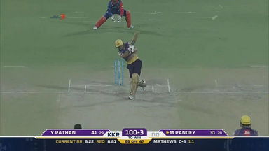 M18: DD vs KKR  – Manish Pandey Six