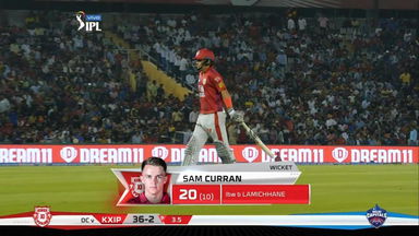 M13: KXIP vs DC – Sam Curran Wicket