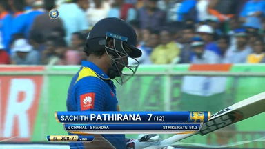 IND vs SL 2017, 3rd ODI: Sachith Pathirana Wicket