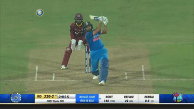 IND vs WI 2018, 1st ODI: Rohit Sharma Six