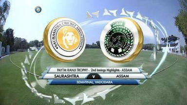 Ranji Trophy SF 2015-16: Saurashtra vs Assam - Assam 2nd Innings Highlights