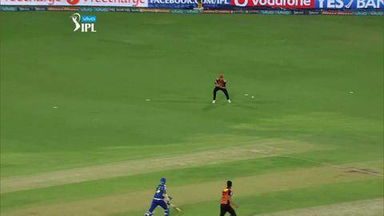 M12: SRH vs MI – Ambati Rayudu Wicket