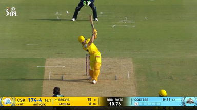 IPL 2025 M67: GT vs CSK - Dewald Brevis Six