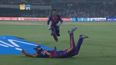 Unadkat catches a skier