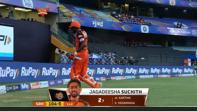 M54: SRH vs RCB – Jagadeesha Suchith Wicket