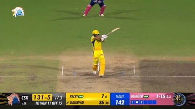 M61: CSK vs RR – Ruturaj Gaikwad Six