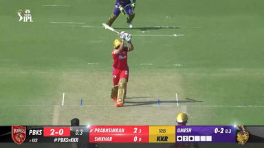 M02: PBKS vs KKR  – Simran Singh  Six