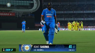 IND vs AUS 2023-24, 3RD ODI: Rohit Sharma Wicket