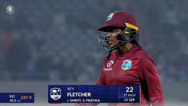 IND-W vs WI-W 2024, 2nd ODI: Afy Fletcher Wicket