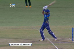 M27: MI vs CSK – Krunal Pandya Six