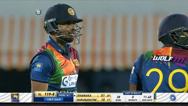 Dasun Shanaka's excellent 74*(38) to revive the Lankan innings