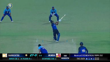Syed Mushtaq Ali Trophy 2022 QF4 : Pulled with disdain: Cheteshwar Pujara's superb maximum