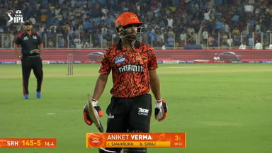 IPL 2025 M51: GT vs SRH - Aniket Verma Wicket