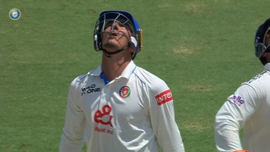 IND vs AFG 2026, Only Test: Ziaur Rahman Sharifi Wicket