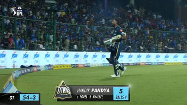 M07: DC vs GT – Hardik Pandya Wicket