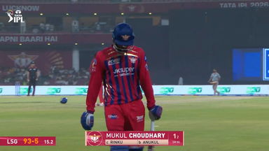 IPL 2026 M38: LSG vs KKR - Mukul Choudhary Wicket