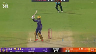 IPL 2025 M68: SRH vs KKR - Sunil Narine Six