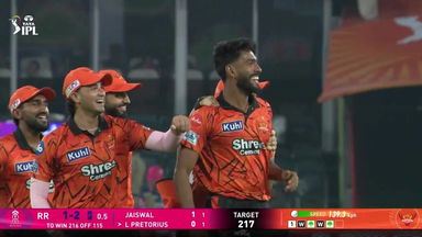 IPL 2026 M21: SRH vs RR - Fall of Wickets