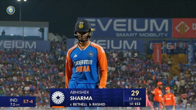 IND vs ENG 2025, 4th T20I: Abhishek Sharma Wicket