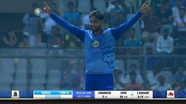 Shubham Ranjane's impressive 4-wkt haul