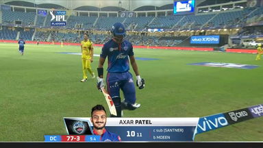 Q1: DC vs CSK – Axar Patel Wicket