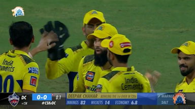 M55: CSK vs DC – Fall of Wickets