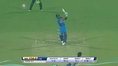 IND vs NZ 2017, 1st T20I: Virat Kohli Six
