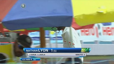 IND vs AUS 2017 - 3rd Test day 2 : Nathan Lyon Wicket
