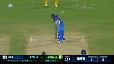 IND vs AUS 2022, 3RD T20I:  Virat Kohli  Six