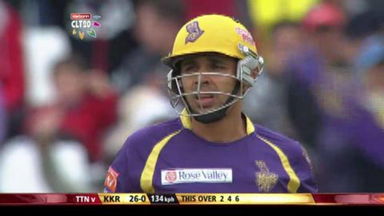 M16: KKR vs TTN – Manvinder Bisla six