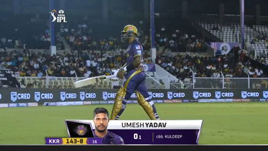 M19: KKR vs DC – Umesh Yadav Wicket