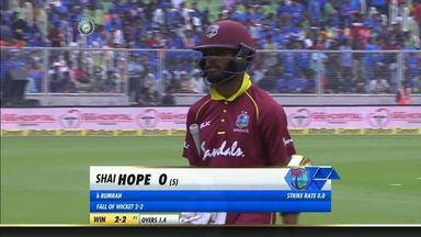 IND vs WI 2018, 5th ODI: Shai Hope Wicket