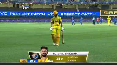 M50: DC vs CSK – Ruturaj Gaikwad Wicket
