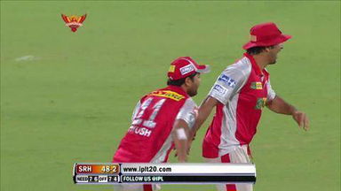 M25: SRH vs KXIP – Akshath Reddy Wicket
