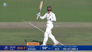 Ranji Trophy 2025 QF3, Haryana vs Mumbai: Tanush Kotian's composed 97