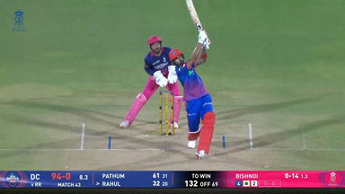 IPL 2026 M43: RR vs DC - KL Rahul Six