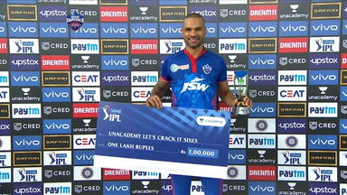 M50: DC vs CSK  – Unacademy Lets Crack It Sixes of the Match – Shikhar Dhawan
